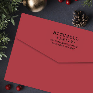 Personalisierte Rücksendeadresse der Schreibmaschi Permastempel