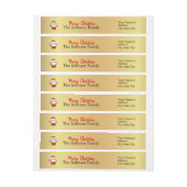 Personalisierte Rücksendeadresse des Santa Claus (Bogen)