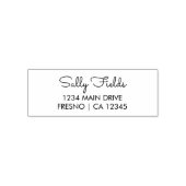 Personalisierte Rücksendeadresse Elegantes Skript Permastempel (Design)
