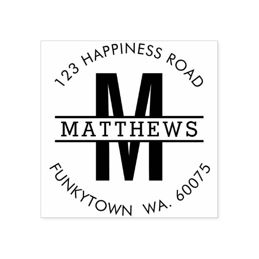 PERSONALISIERTE RÜCKSENDEADRESSE fett Gummistempel (Prägung)