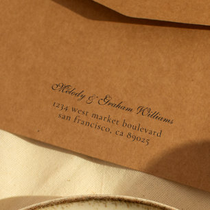 Personalisierte Rücksendeadresse für einfaches Skr Permastempel