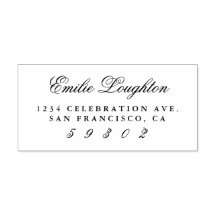 Personalisierte Rücksendeadresse für Elegantenname