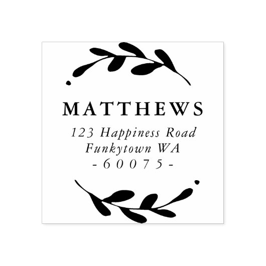 PERSONALISIERTE RÜCKSENDEADRESSE GUMMISTEMPEL (Prägung)