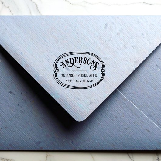 Personalisierte Rücksendeadresse Gummistempel