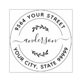Personalisierte Rücksendeadresse Gummistempel (Prägung)