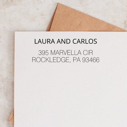 Personalisierte Rücksendeadresse Hochzeit speicher Permastempel