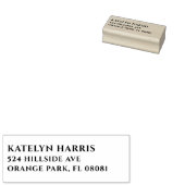 Personalisierte Rücksendeadresse Holz Gummistempel (Stempel)