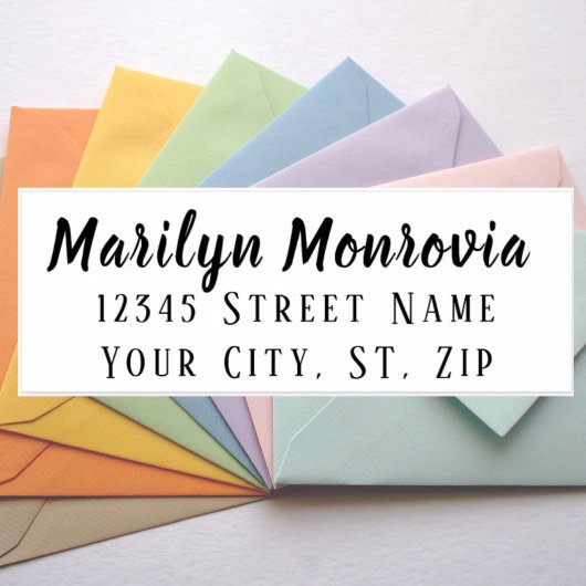 Personalisierte Rücksendeadresse Hübsch Rosa Permastempel