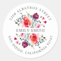 Personalisierte Rücksendeadresse I Botanisches Mot