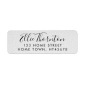 Personalisierte Rücksendeadresse mit einfachem Sha (Vorne)