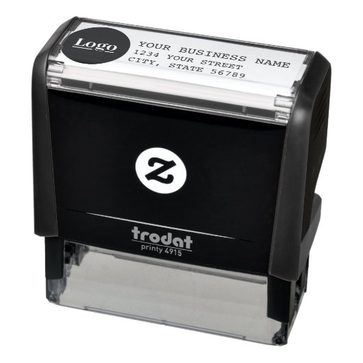 Personalisierte Rücksendeadresse mit Logo Permastempel (Produkt)