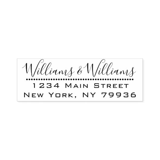 Personalisierte Rücksendeadresse Permastempel (Design)