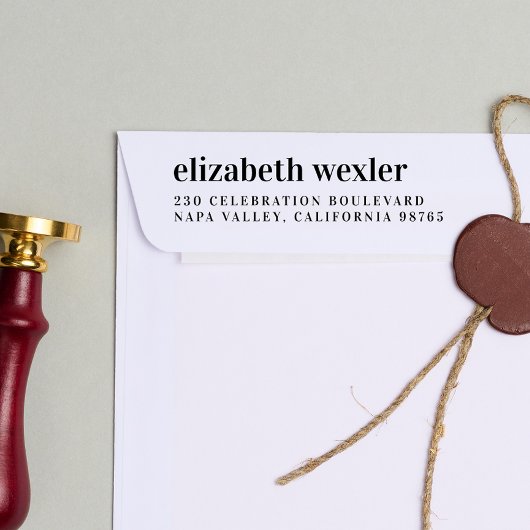 Personalisierte Rücksendeadresse: Permastempel