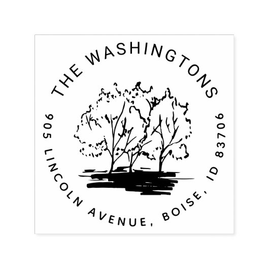 Personalisierte Rücksendeadresse Permastempel (Design)