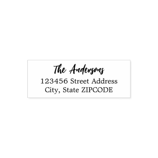 Personalisierte Rücksendeadresse Permastempel (Design)