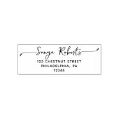 Personalisierte Rücksendeadresse Selbstbewusste Br Permastempel (Design)