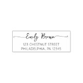 Personalisierte Rücksendeadresse Selbstbewusste Br Permastempel (Design)