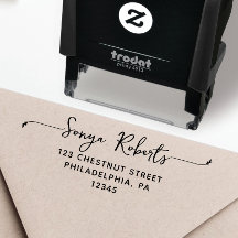 Personalisierte Rücksendeadresse Selbstbewusste Br