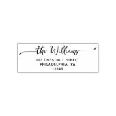 Personalisierte Rücksendeadresse Selbstbewusste Br Permastempel (Design)