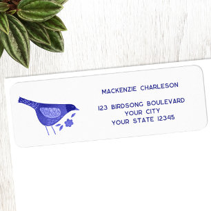 Personalisierte Rücksendeadresse von Blue Bird