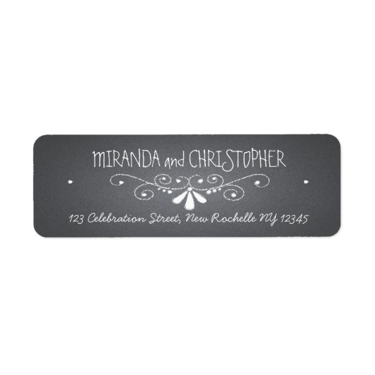 Personalisierte Rücksendeadressen-Aufkleber mit Ko (Vorne)