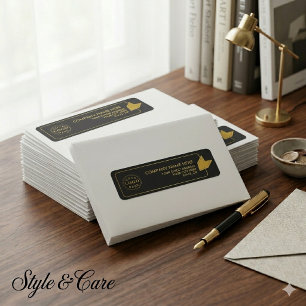 Personalisierte Rücksendeadressen-Aufkleber - Text