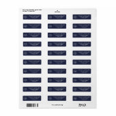 Personalisierte Rücksendeadressen-Aufkleber - Text (Vorne)