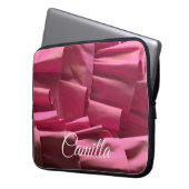 Personalisierte Ruffles Muster Mädchenname Laptopschutzhülle (Vorderseite Links)