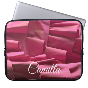 Personalisierte Ruffles Muster Mädchenname Laptopschutzhülle