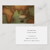 Personalisierte Rufkarte der östlichen Hemisphäre Visitenkarte (Vorne/Hinten)