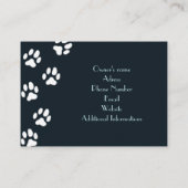 Personalisierte Rufkarte für den Fang Telefonnummerkarte (Rückseite)