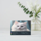 Personalisierte Rufkarte für den Fang Telefonnummerkarte (Stehend Vorderseite)