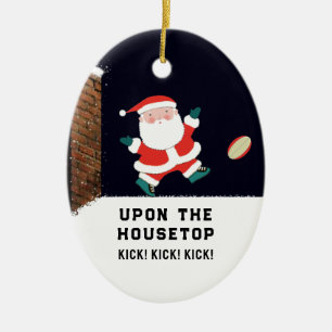 Personalisierte Rugby Collectible Keramik Ornament