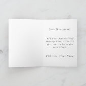 Personalisierte Rugby-Geburtstagskarte Dankeskarte (Innenseite)
