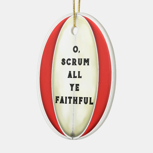 Personalisierte Rugby Gift Keramik Ornament (Links)