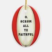 Personalisierte Rugby Gift Keramik Ornament (Vorne)