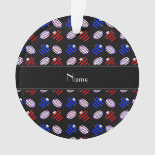 Personalisierte Rugby-Kugeln Ornament