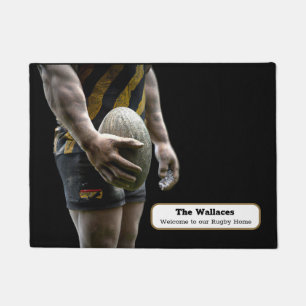 Personalisierte Rugby-Türmatte Fußmatte