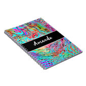 Personalisierte Ruhe Abstraktes Fluid Art Notizblock (Rechte Seite)