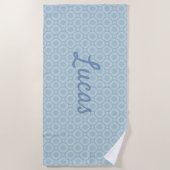 Personalisierte Ruhe Ocean Bubbles Beach Handtuch (Vorderseite)