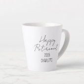 Personalisierte Ruhestand Kaffee Tasse, Happy Reti Milchtasse (Rechte Ecke)