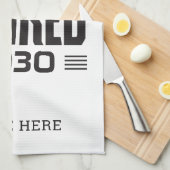 Personalisierte Ruhestandsregelung der Legislaturp Geschirrtuch (Viertel Falte)