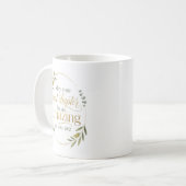 Personalisierte Ruhestandswünsche für Mitarbeiter Kaffeetasse (Vorderseite Links)