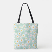 Personalisierte ruhige Daisy-Blumen Tasche (Rückseite)