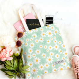 Personalisierte ruhige Daisy-Blumen Tasche