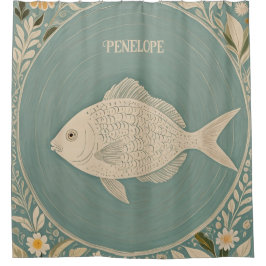 Personalisierte ruhige Tides Duschvorhang