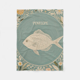 Personalisierte ruhige Tides Fleecedecke