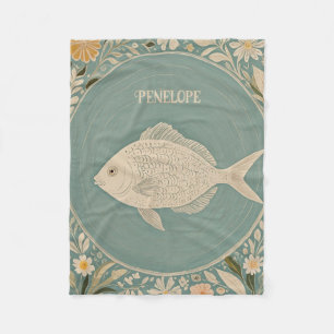 Personalisierte ruhige Tides Fleecedecke