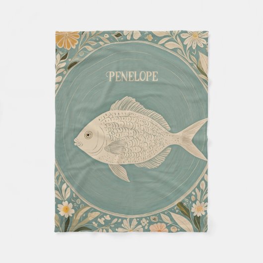 Personalisierte ruhige Tides Fleecedecke (Vorderseite)