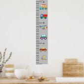 Personalisierte Ruler Growth Charts für Jungen Poster (Küche)